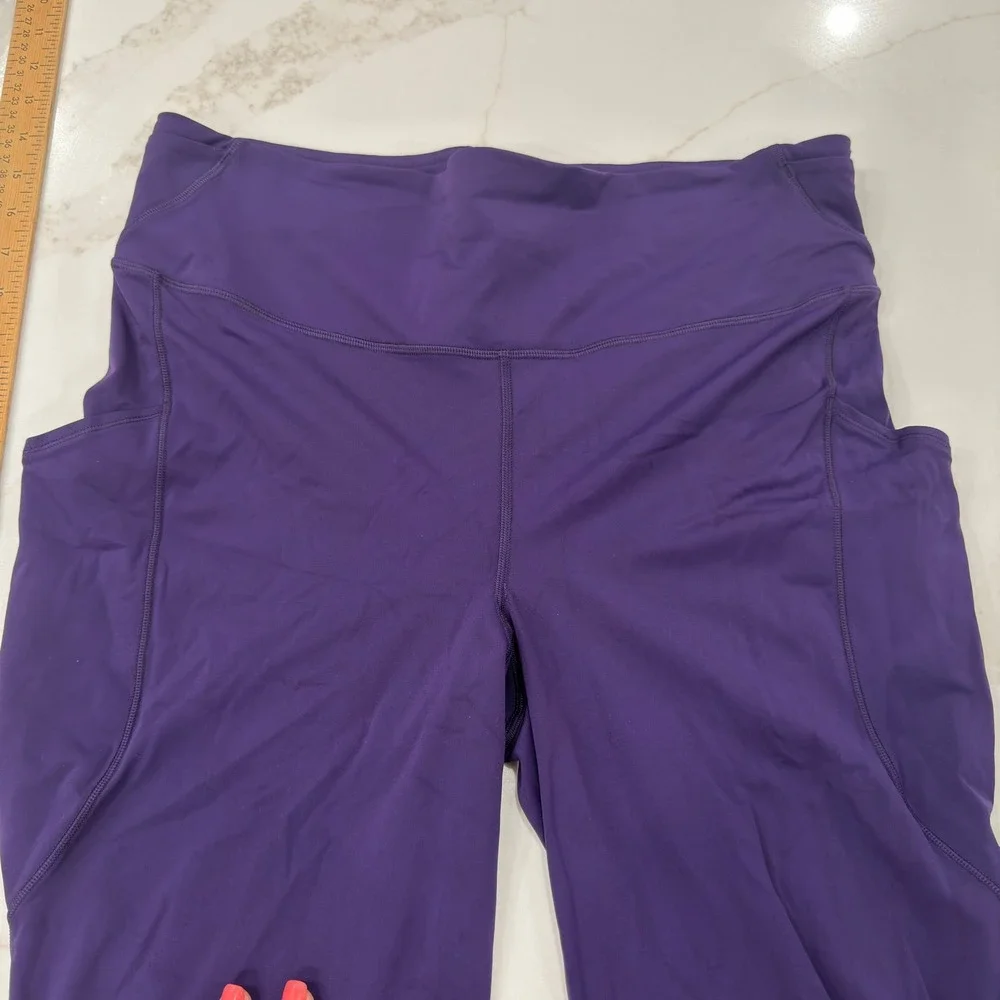 Lululemon Fast and Free High Rise Tight Purple Nulux Running Leggings